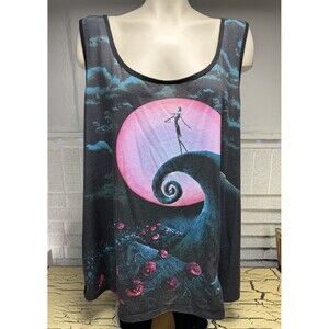 The Nightmare Before Christmas Jack Skellington Women’s Tank Top Shirt Plus 3X